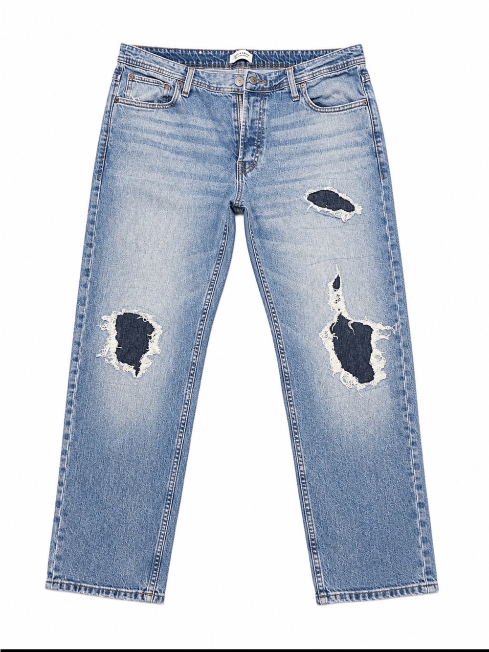 Jack & Jones Light Blue Distressed Men's Jeans